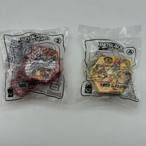 Beyblade McDonalds Happy Meal Toys Number 2 and 4 New